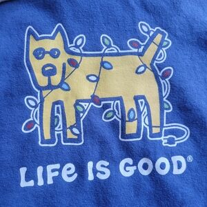 2XL Life is Good Holiday dog Hoodie